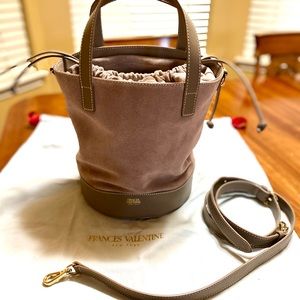 FRANCES VALENTINE NEW YORK suede bucket bag